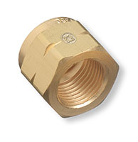 Up to 3000 psig Pressure Female Hand-Tight Thread Type Brass Material Nut