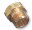 Up to 3000 psig Pressure 0.960 in. - 14 National Gas Outlet (NGO) Male Brass Nut