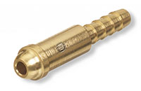 2-7/32 Inch (in) Length, Brass, Inert Arc Nipple