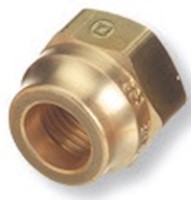 Right Hand Female Brass Society of Automotive Engineers (SAE) Flare Tubing Nut