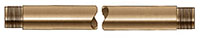 1-1/2 Inch (in) Length, 1/2 Inch (in) National Pipe Thread (NPT) Manifold Brass Pipe