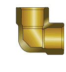 1/2 Inch (in) Slip Elbow