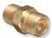 CGA-540 Gas Service Check Valve Outlet to 1/2 Inch (in) National Pipe Thread (NPT) Size Male Brass Adapter Fitting