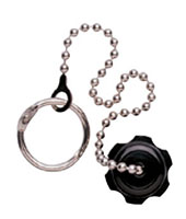 Oxygen Diameter Index Safety System (DISS) 1240 Black Dust Cap with Chain and Ring