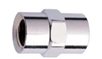 1/4 Inch (in) National Pipe Thread (NPT) Female to 1/4 Inch (in) National Pipe Thread (NPT) Female Pipe x Pipe Thread Coupler