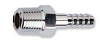 1/4 Inch (in) National Pipe Thread (NPT) Male to 1/4 Inch (in) Inside Diameter Hose Barb Fitting