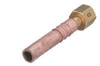 Inert Arc Power Cable Nut, Nipple and Copper 0.375 Inch (in) Outside Diameter (OD) Tube Assembly