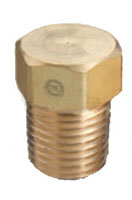 1/4 Inch (in) National Pipe Thread (NPT) Male Hex Brass Plug