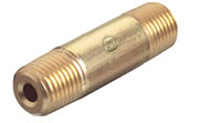 2 Inch (in) Length, 1/4 Inch (in) National Pipe Thread (NPT) Male Nipple
