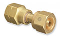 CGA-300 Commercial Acetylene Cylinder to CGA-510 POL Acetylene Regulator Adapter