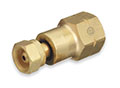 CGA-200 "MC" Acetylene Cylinder to CGA-510 POL Acetylene Regulator Adapter