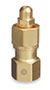 CGA-540 Oxygen Cylinder to CGA-580 Nitrogen Regulator Adapter