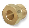 Up to 3000 psig Pressure Hand-Tight Brass Male Nut
