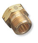 Up to 3000 psig Pressure Hand-Tight Left Hand (LH) Male Brass Nut