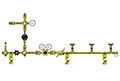 LA Series Cryogenic Cylinder-Gas Withdrawal X High Pressure Manifold Systems