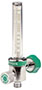 1/2 to 15 Liter Per Minute (L/min) Oxygen Flowmeter with Diameter Index Safety System (DISS) Hand-Tight Nut and Nipple