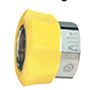 Diameter Index Safety System (DISS) 1160A, Medical Air Hand-Tight Nut with Yellow Collar