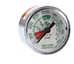 4000 psi Pressure and 1-1/2 Inch (in) Outside Diameter (OD) Back Port Oxygen Gauge